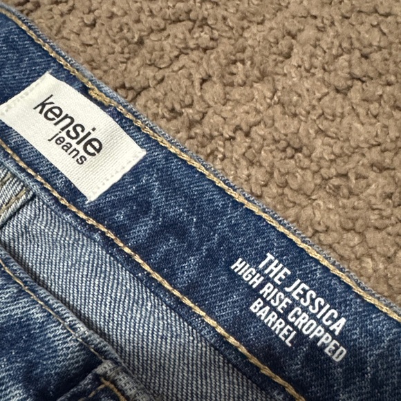 Kensie “The Jessica” High Rise Cropped Barrel Jean-Sz 4/27-Cotton Blend-EUC - Picture 3 of 10